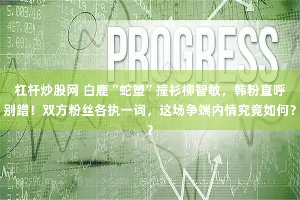 杠杆炒股网 白鹿“蛇塑”撞衫柳智敏，韩粉直呼别蹭！双方粉丝各执一词，这场争端内情究竟如何？