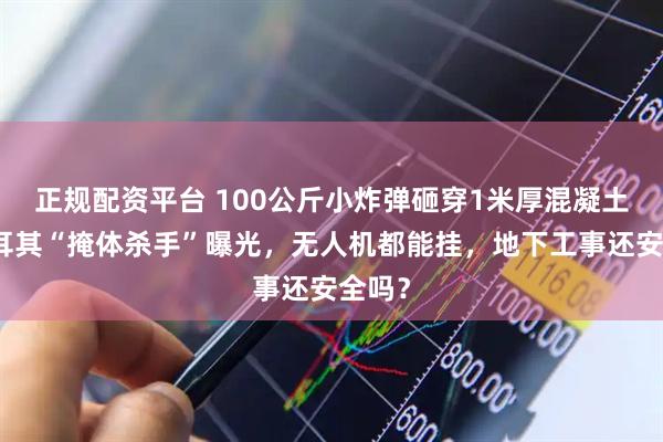正规配资平台 100公斤小炸弹砸穿1米厚混凝土！土耳其“掩体杀手”曝光，无人机都能挂，地下工事还安全吗？